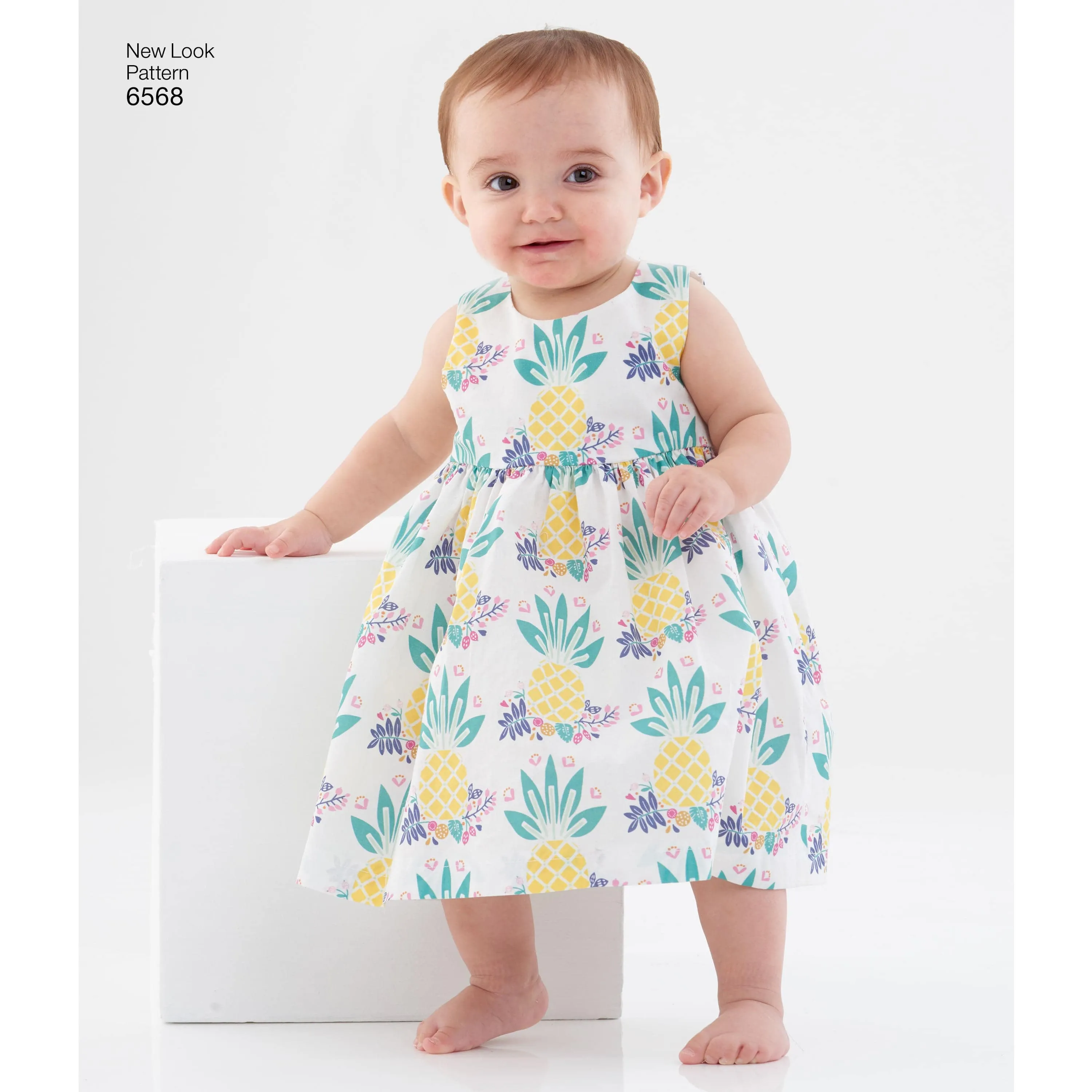 6568 New Look Pattern 6568 Babies' Dress, Romper and Jacket