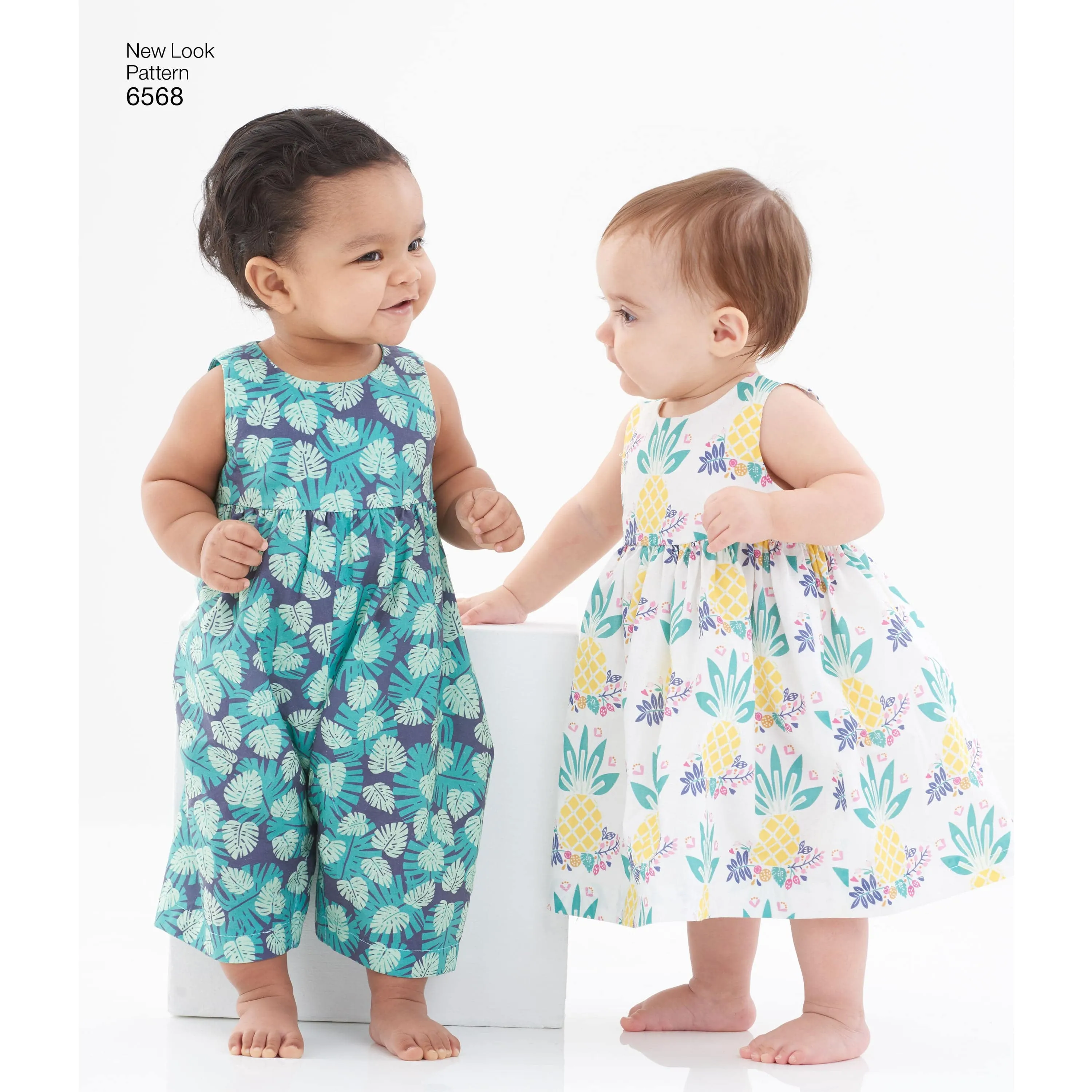 6568 New Look Pattern 6568 Babies' Dress, Romper and Jacket