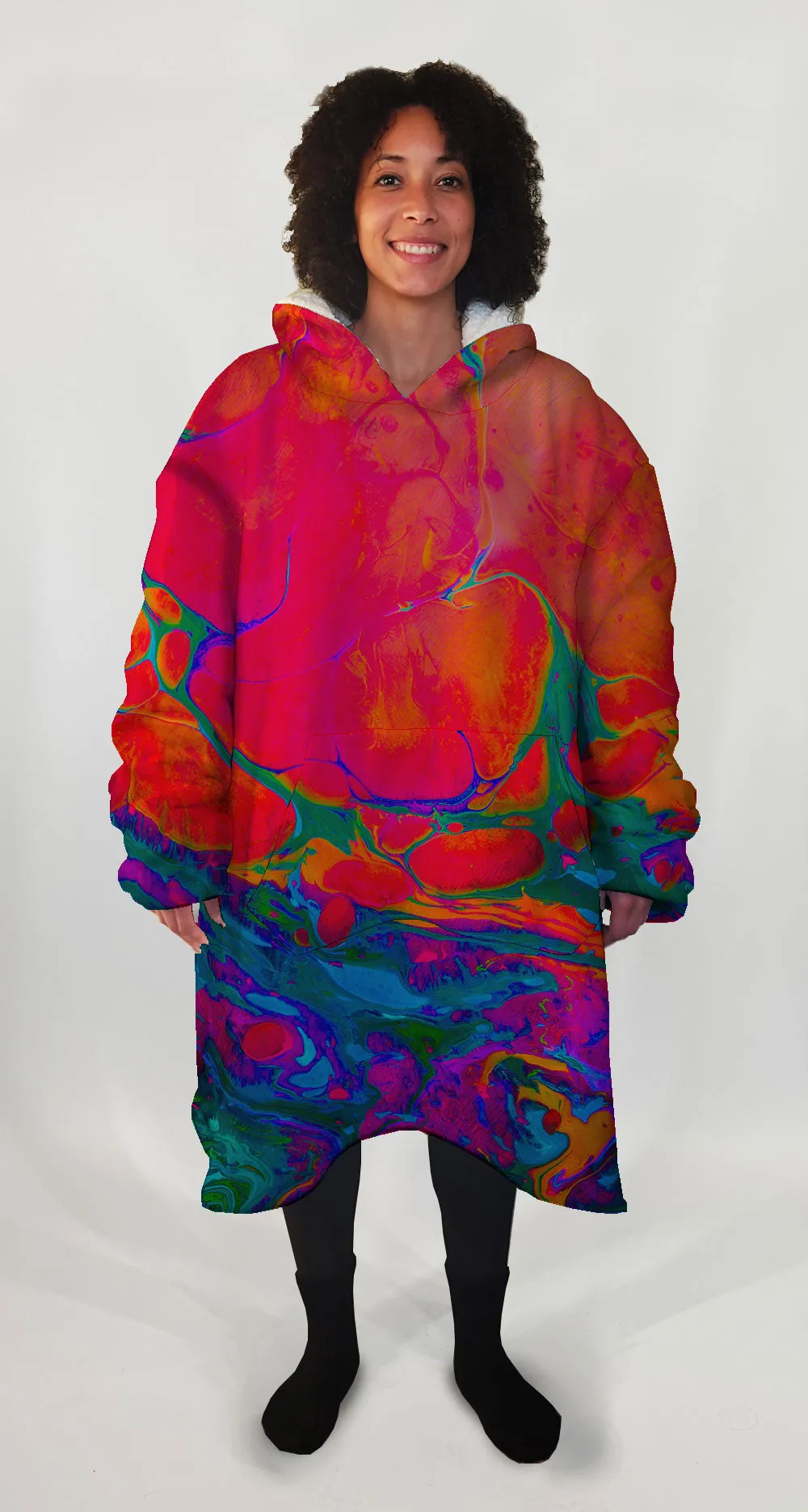 Acrylic Splash NEON Big Hoodie