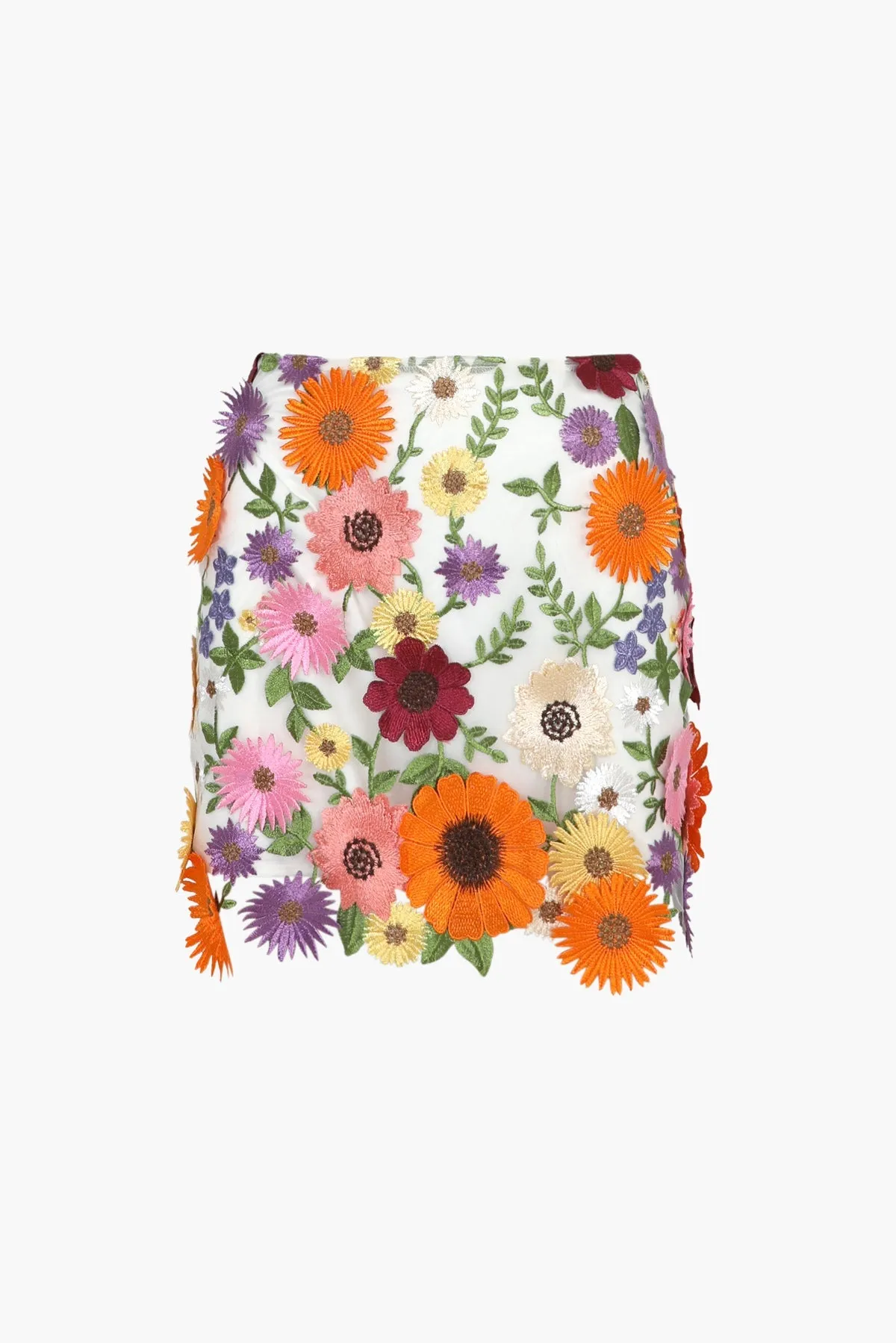 Adelyn Rae Tina 3D Multi Floral Skirt