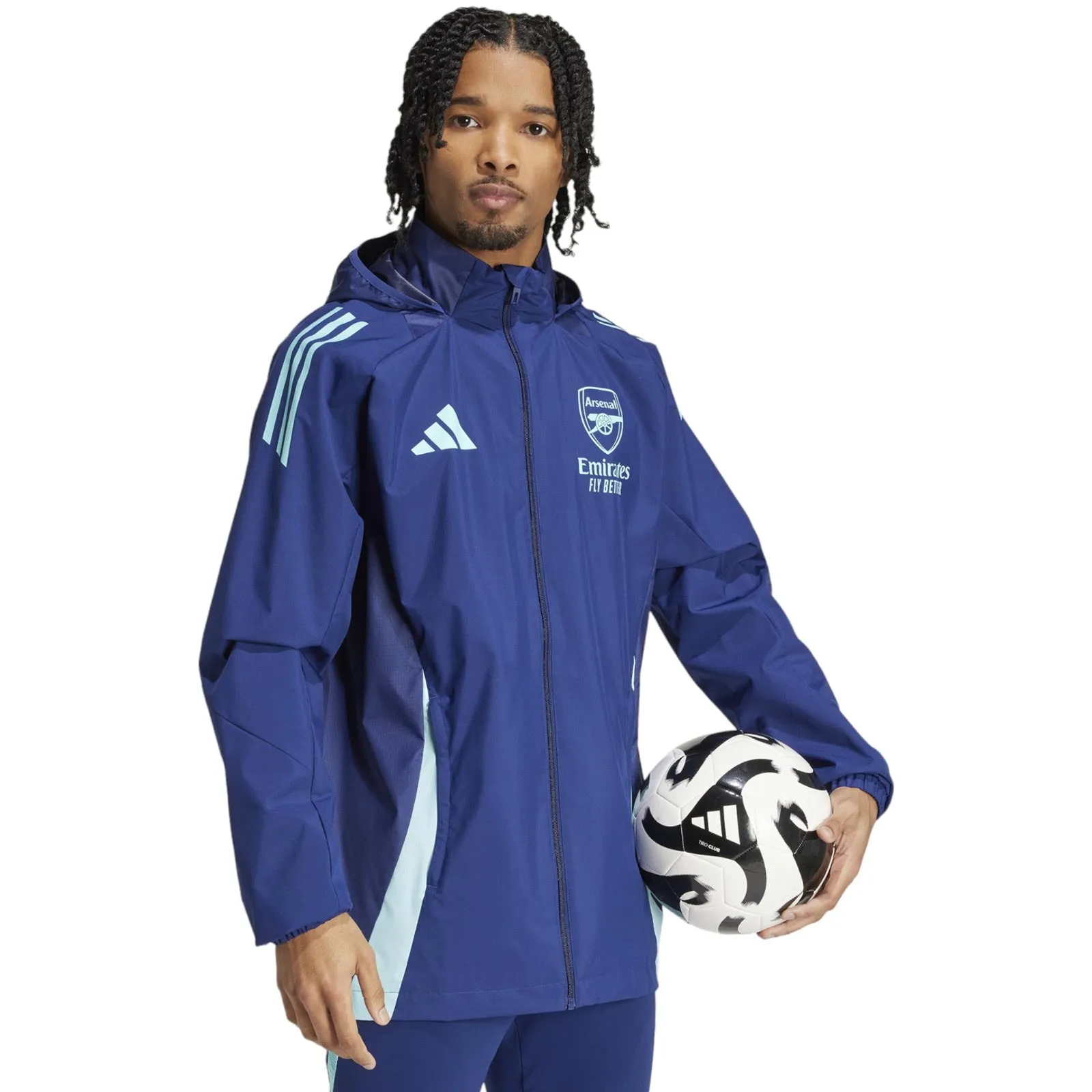 adidas Arsenal 2024/25 Full Zip Hooded Jacket