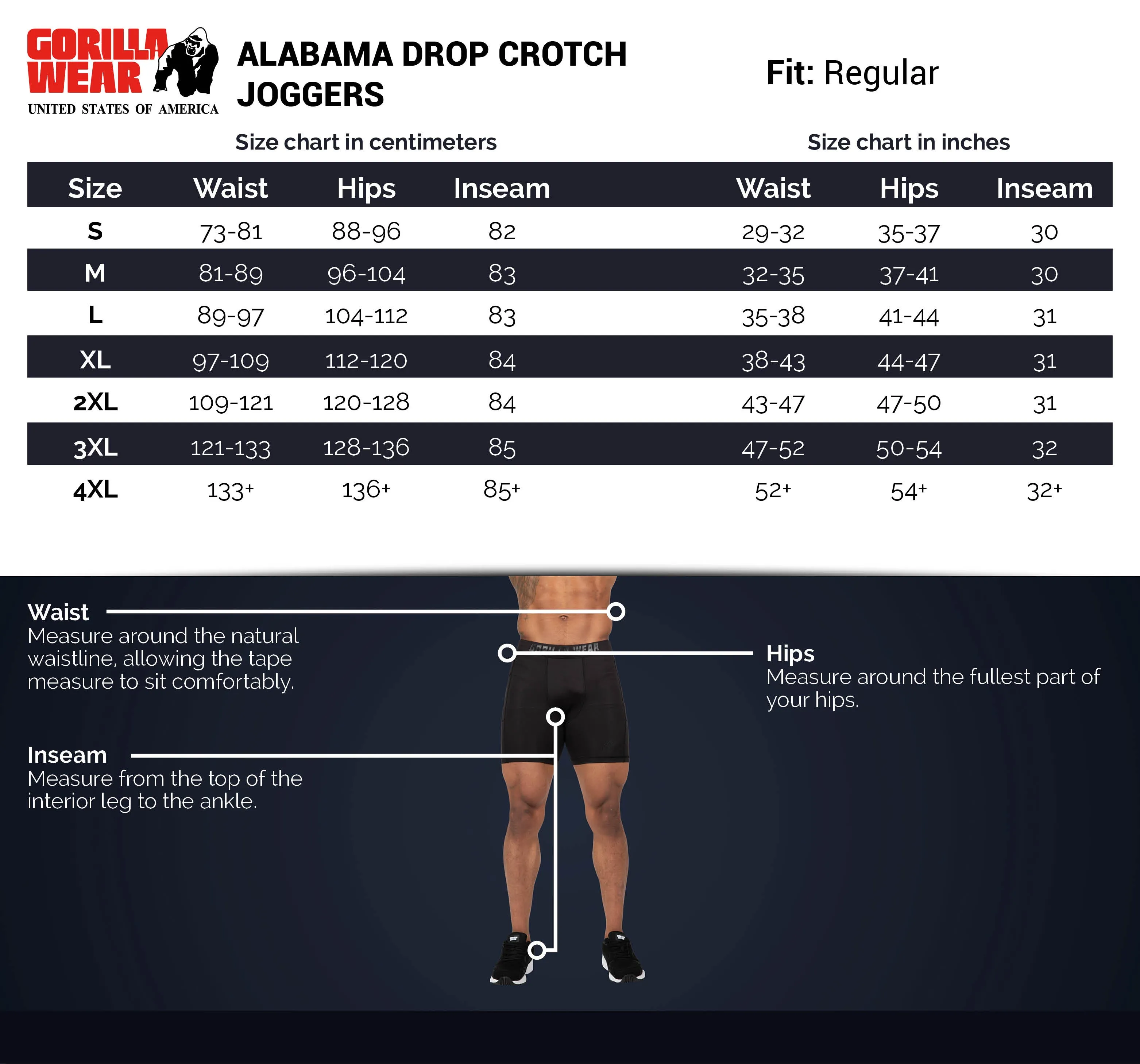 Alabama Drop Crotch Joggers - Gray