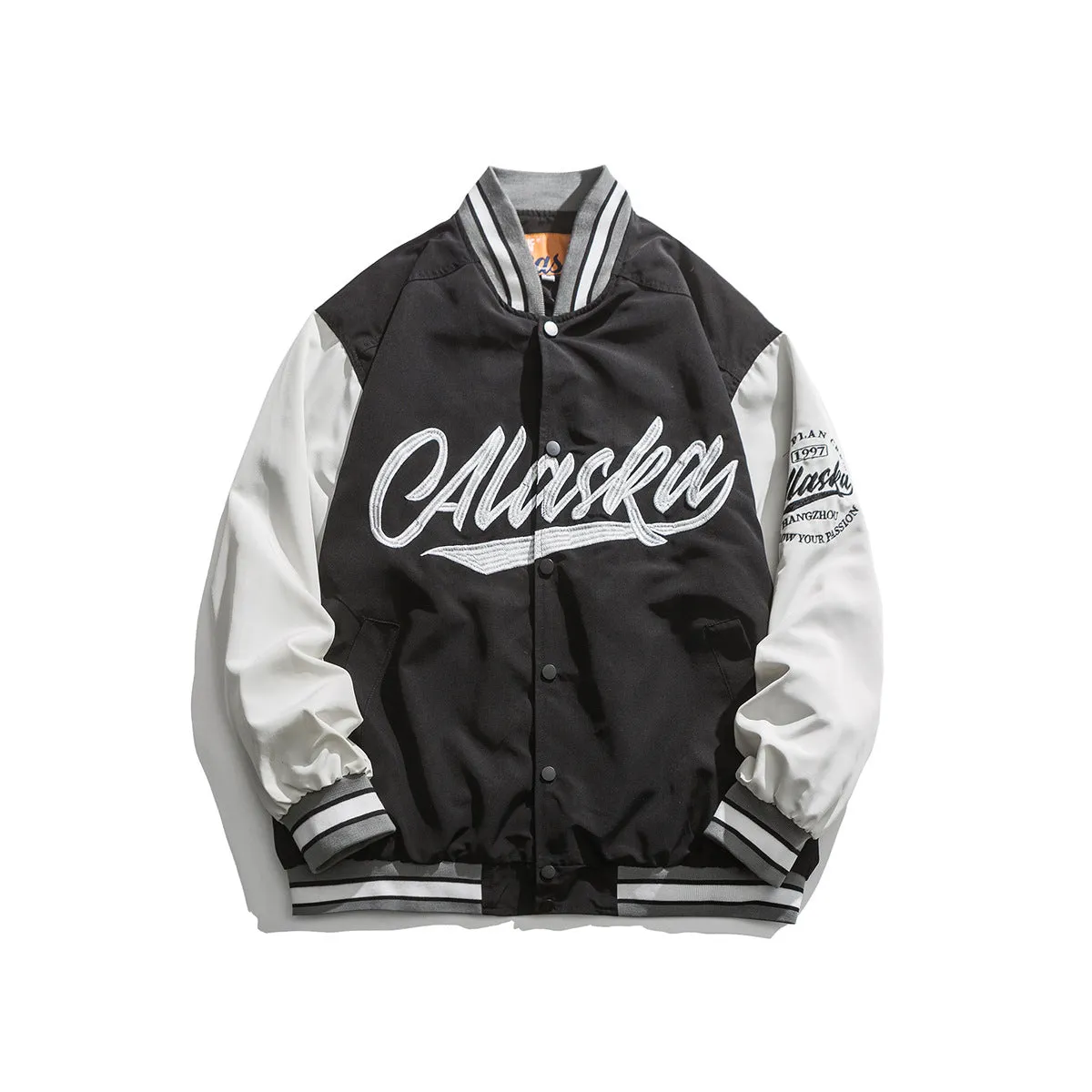 Alaska Varsity Jacket Autumn Printed Baseball Uniform