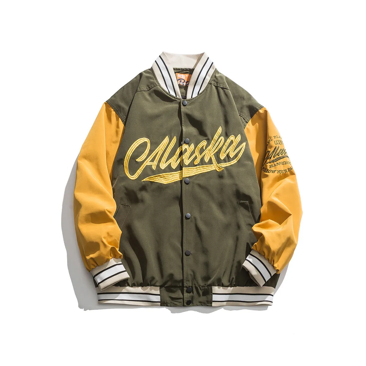 Alaska Varsity Jacket Autumn Printed Baseball Uniform