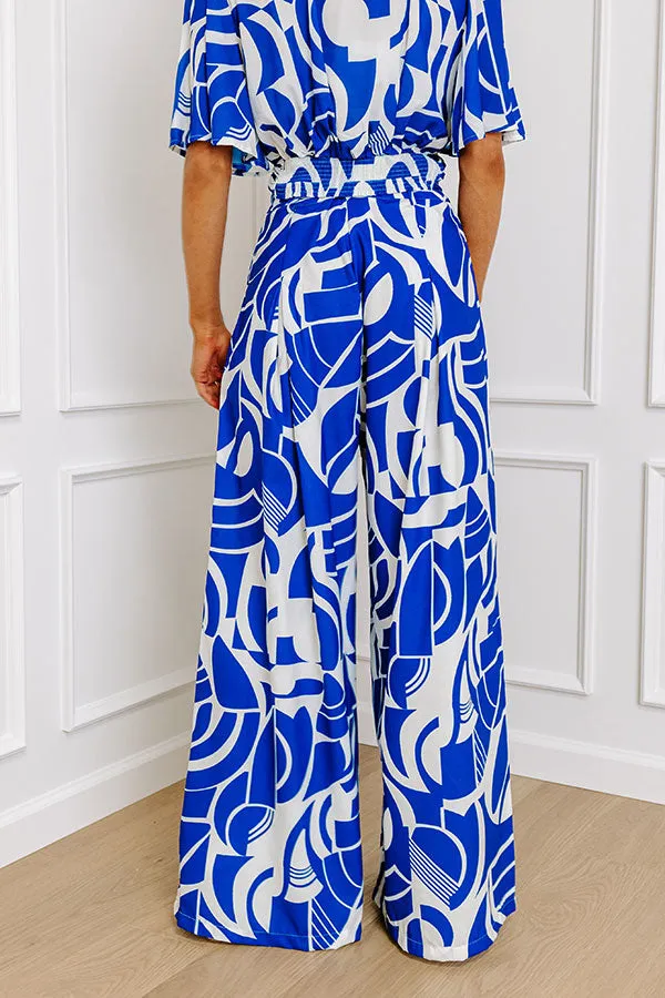 Amalfi Cruise High Waist Wide Leg Pants