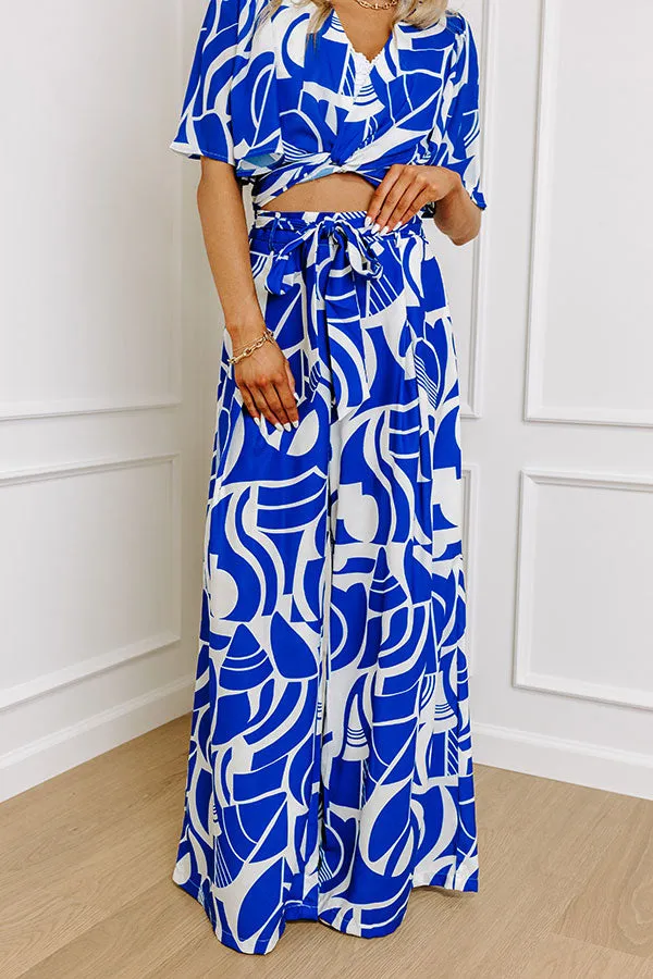 Amalfi Cruise High Waist Wide Leg Pants