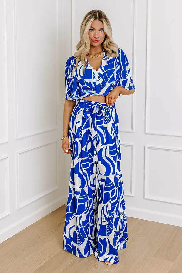 Amalfi Cruise High Waist Wide Leg Pants