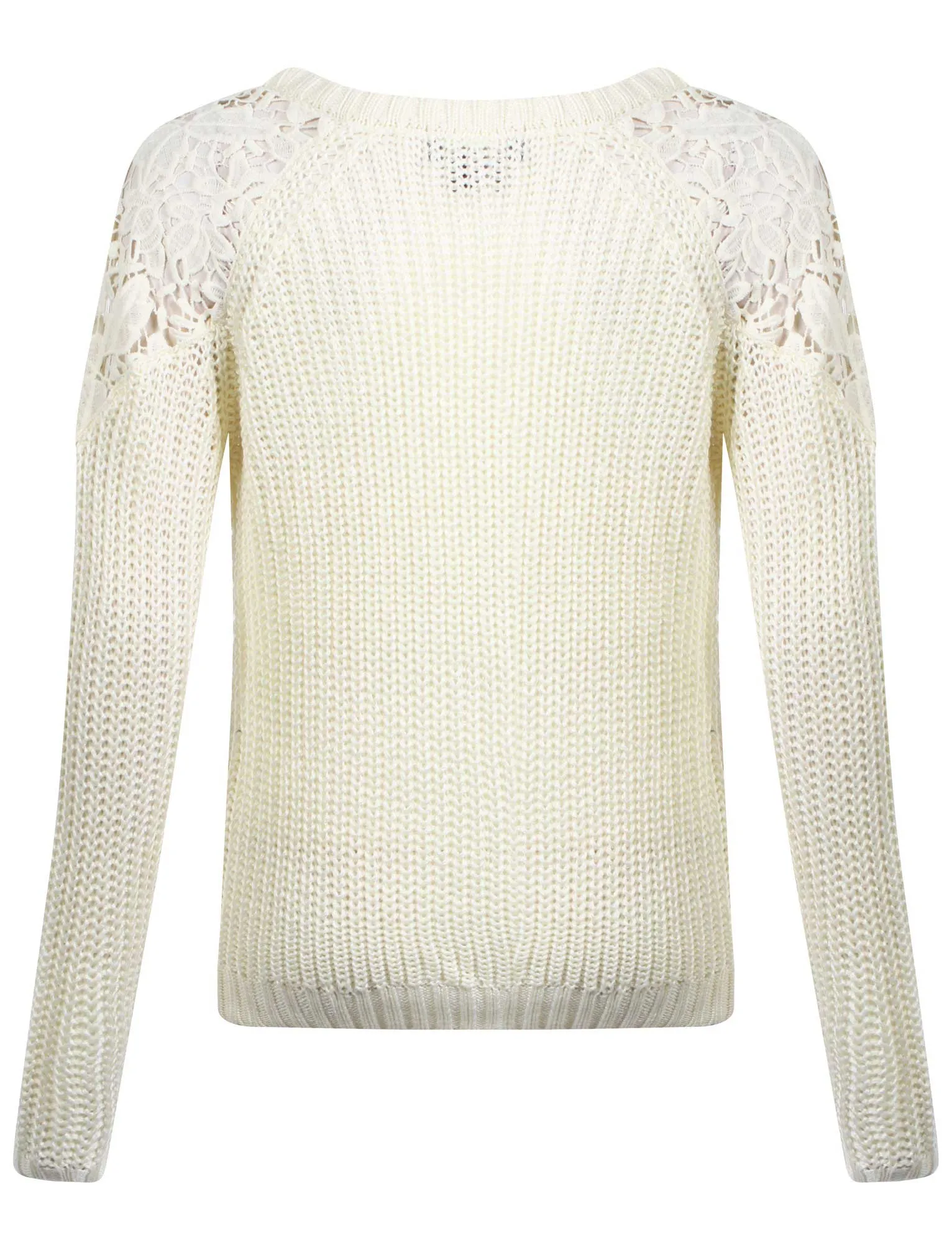 Amara Leya Lacey white jumper