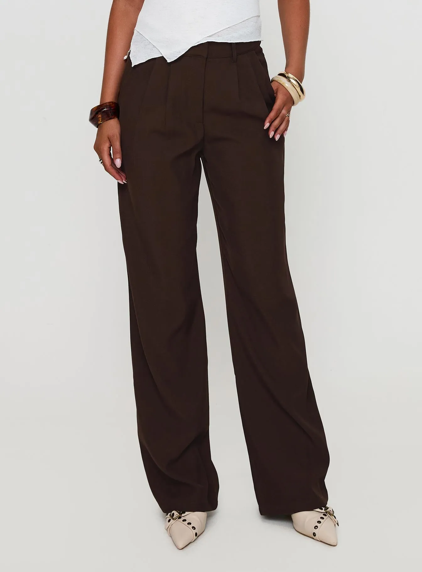 Ambient Wide Leg Pant Chocolate