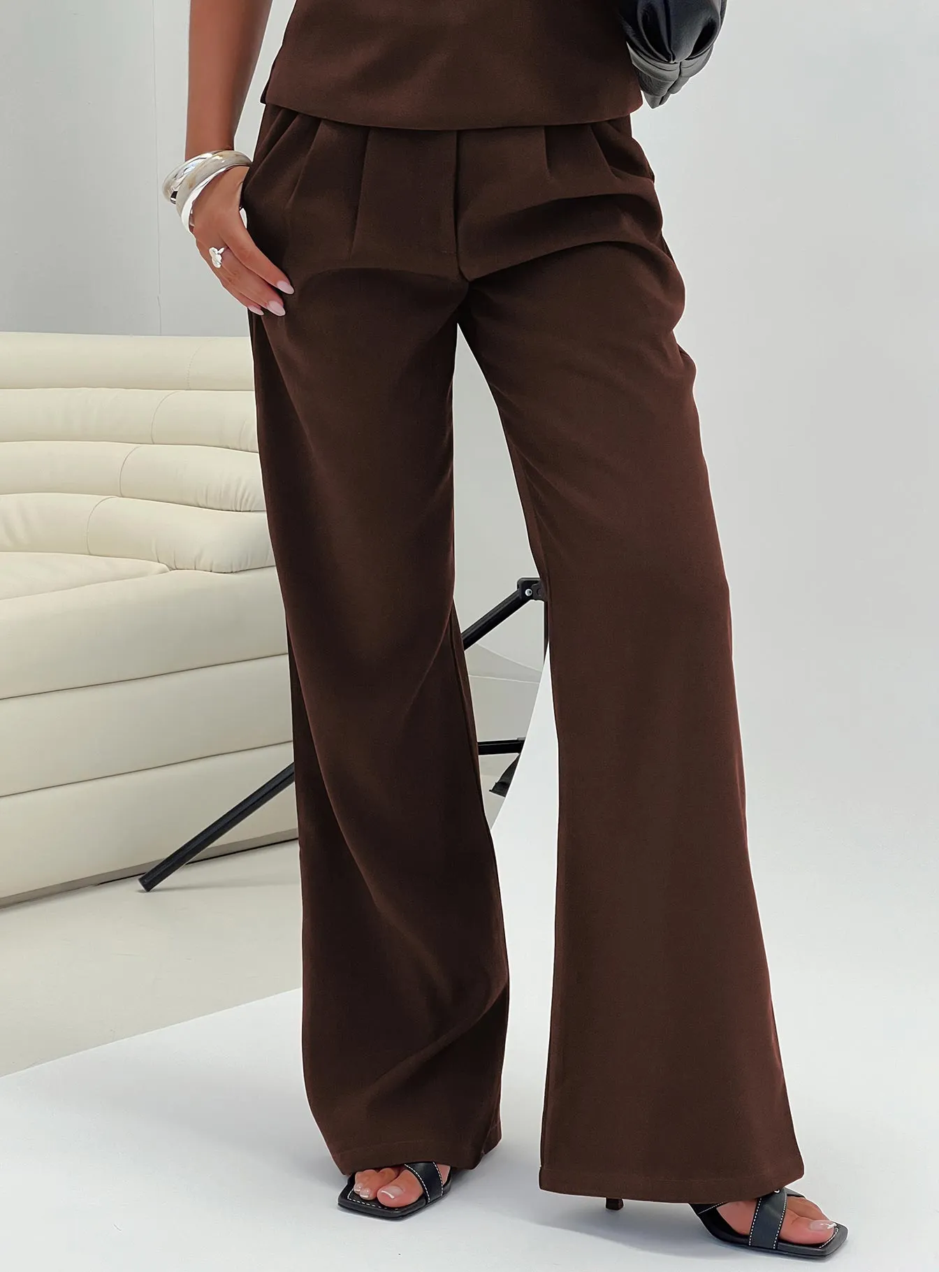 Ambient Wide Leg Pant Chocolate