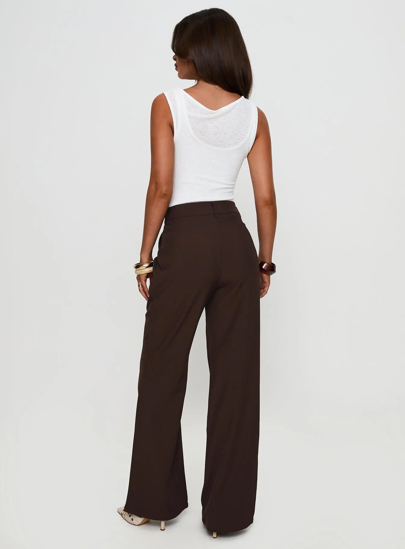 Ambient Wide Leg Pant Chocolate