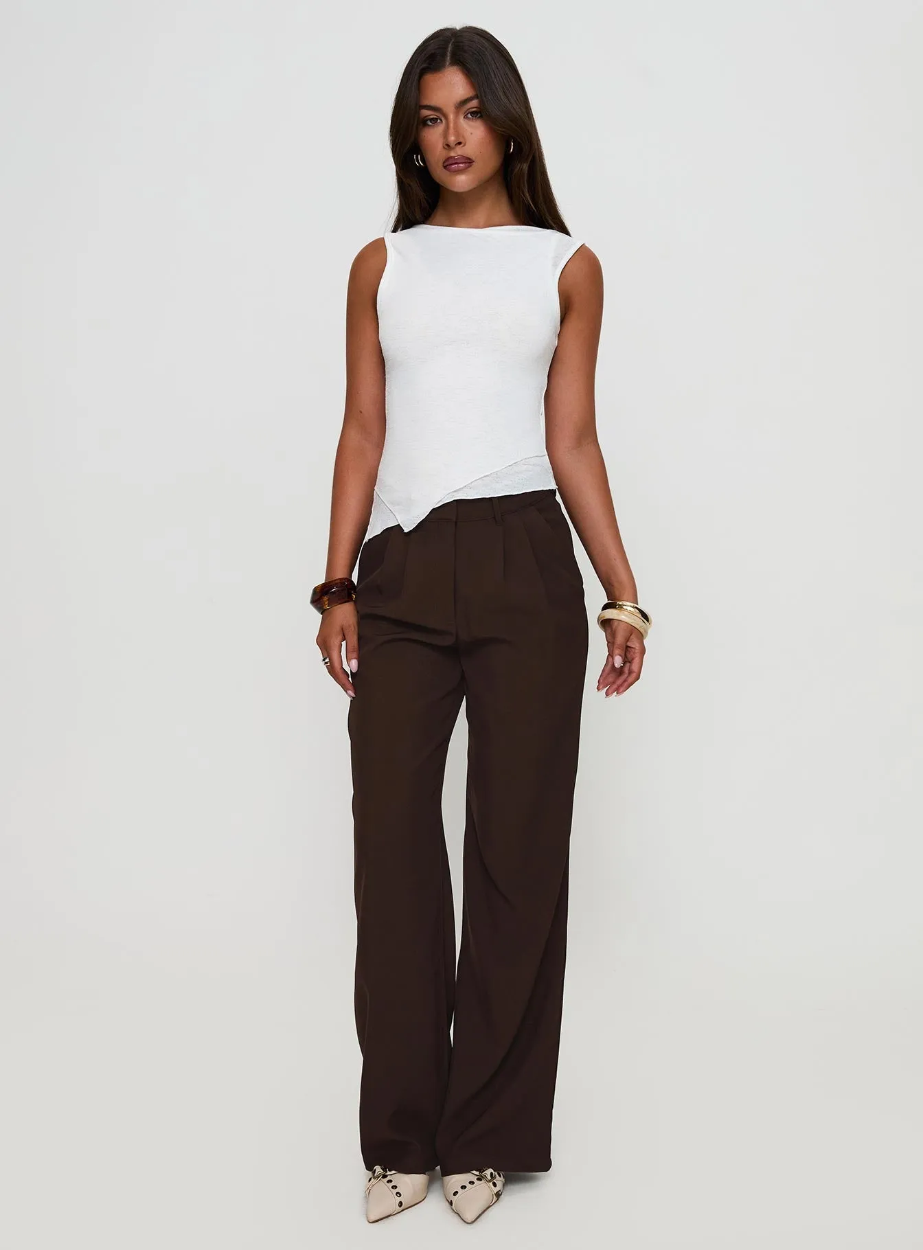 Ambient Wide Leg Pant Chocolate