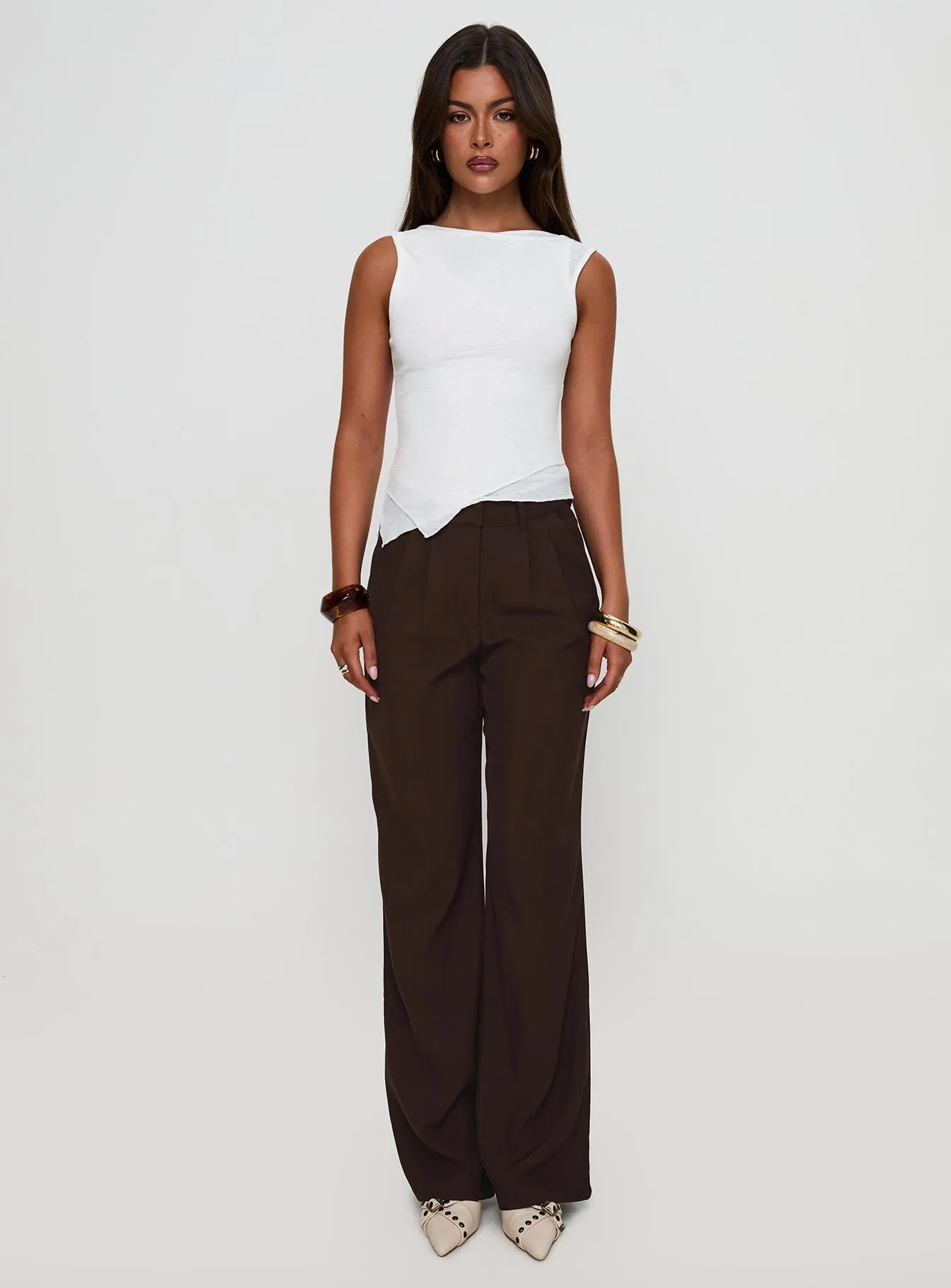 Ambient Wide Leg Pant Chocolate