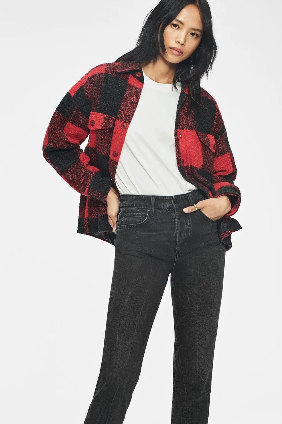 Anine Bing - Bobbi Flannel Jacket in Buffalo Check