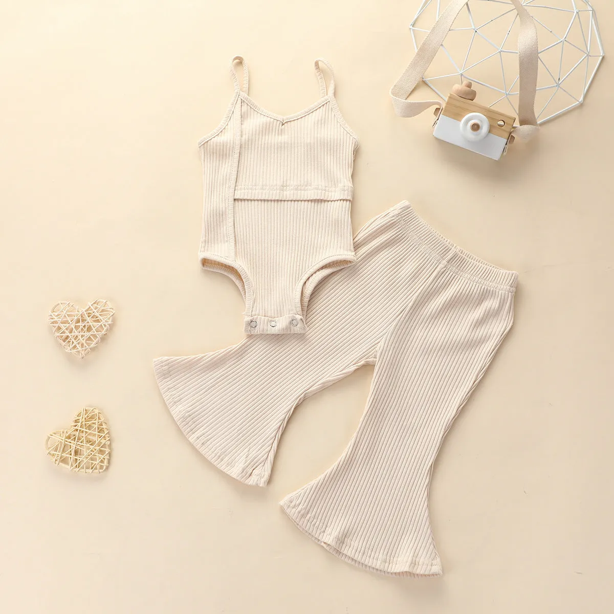 Baby Girl Flared Pants Set