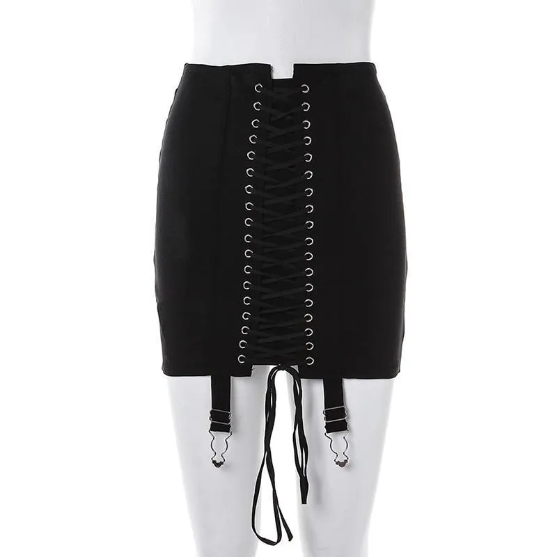 Bandage Lace Up Skirt