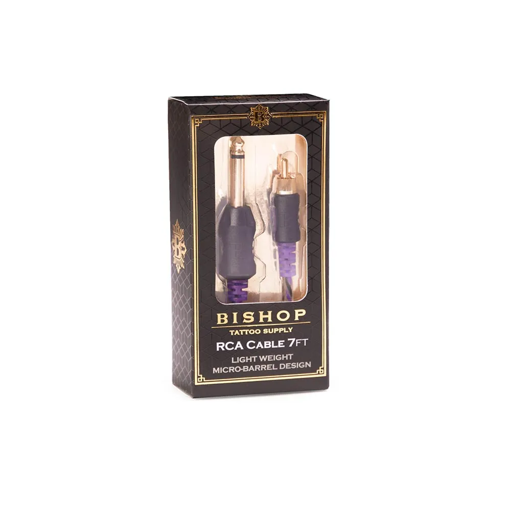 Bishop Rotary 7’ Premium RCA Cord — Purple