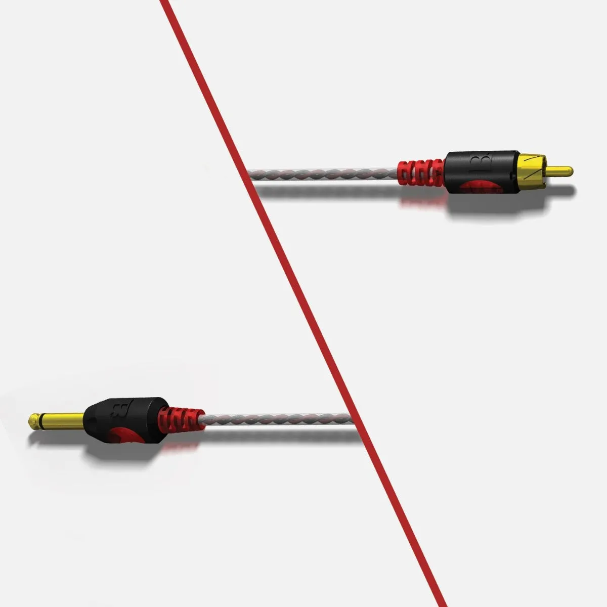 Bishop Rotary 7’ Premium RCA Cord — Red