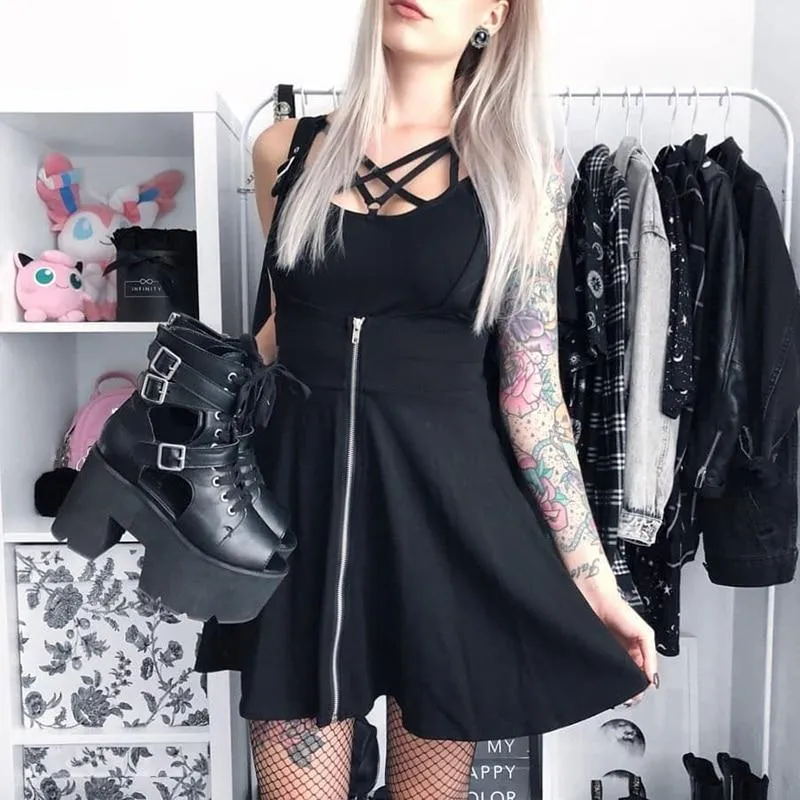 Black Strap Skirt