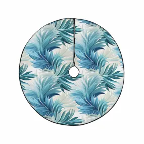 Blue Palms  Christmas Tree Skirt