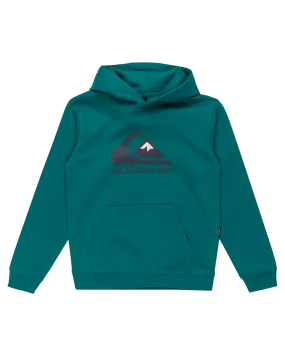 Boys Logo Hoodie in Teal Green