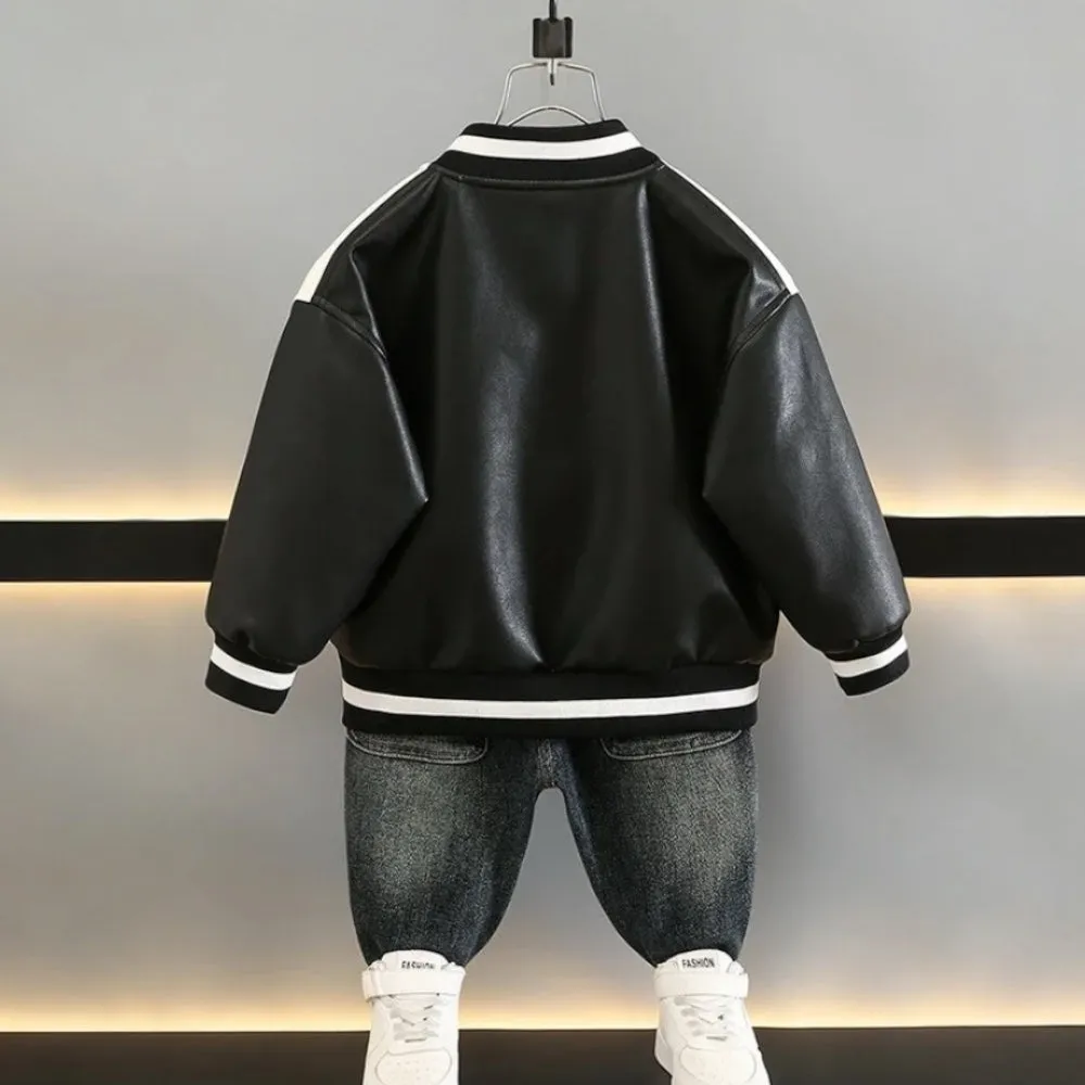 Boys Stylish Black And White Jacket