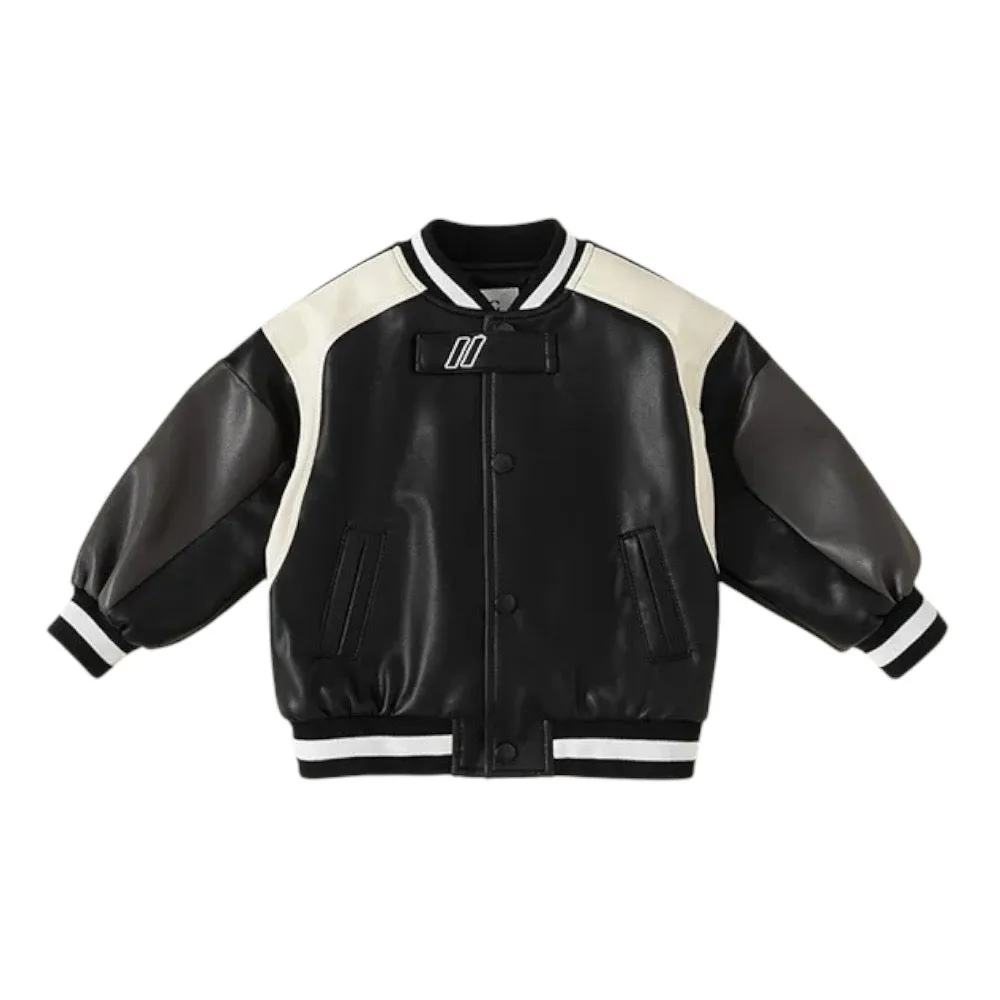 Boys Stylish Black And White Jacket