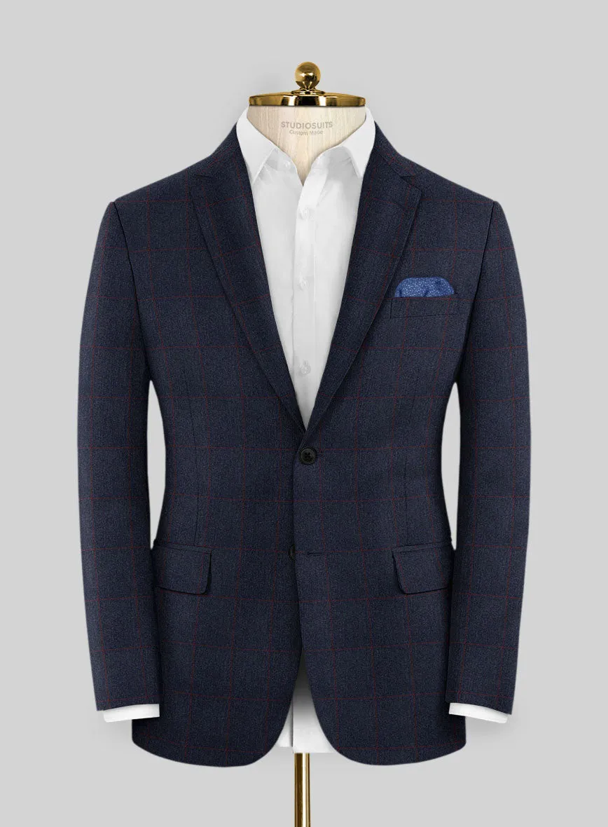 Caccioppoli Rorati Navy Blue Wool Jacket