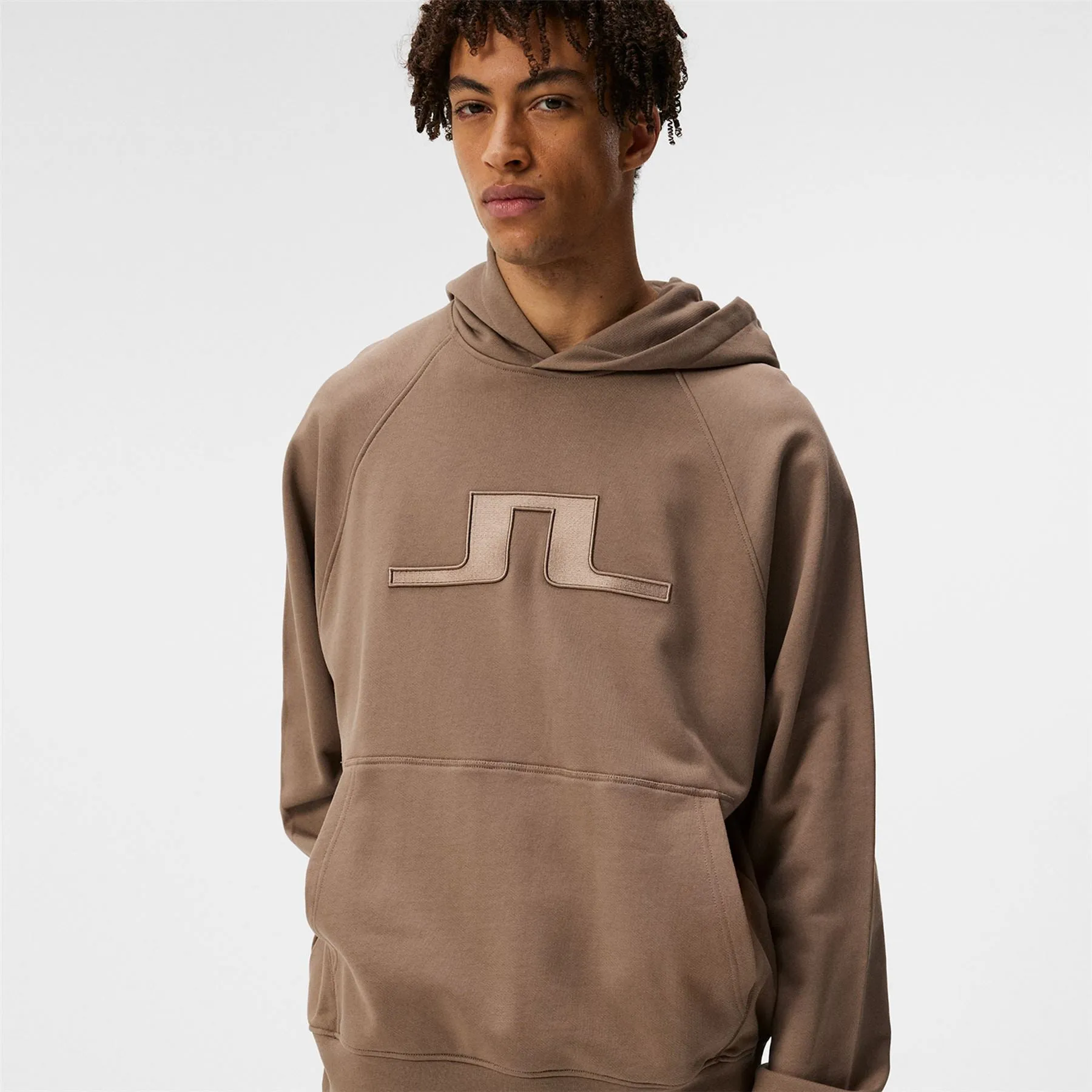 Callan Relaxed Fit Cotton Jersey Bridge Hoodie Walnut Brown - SS24