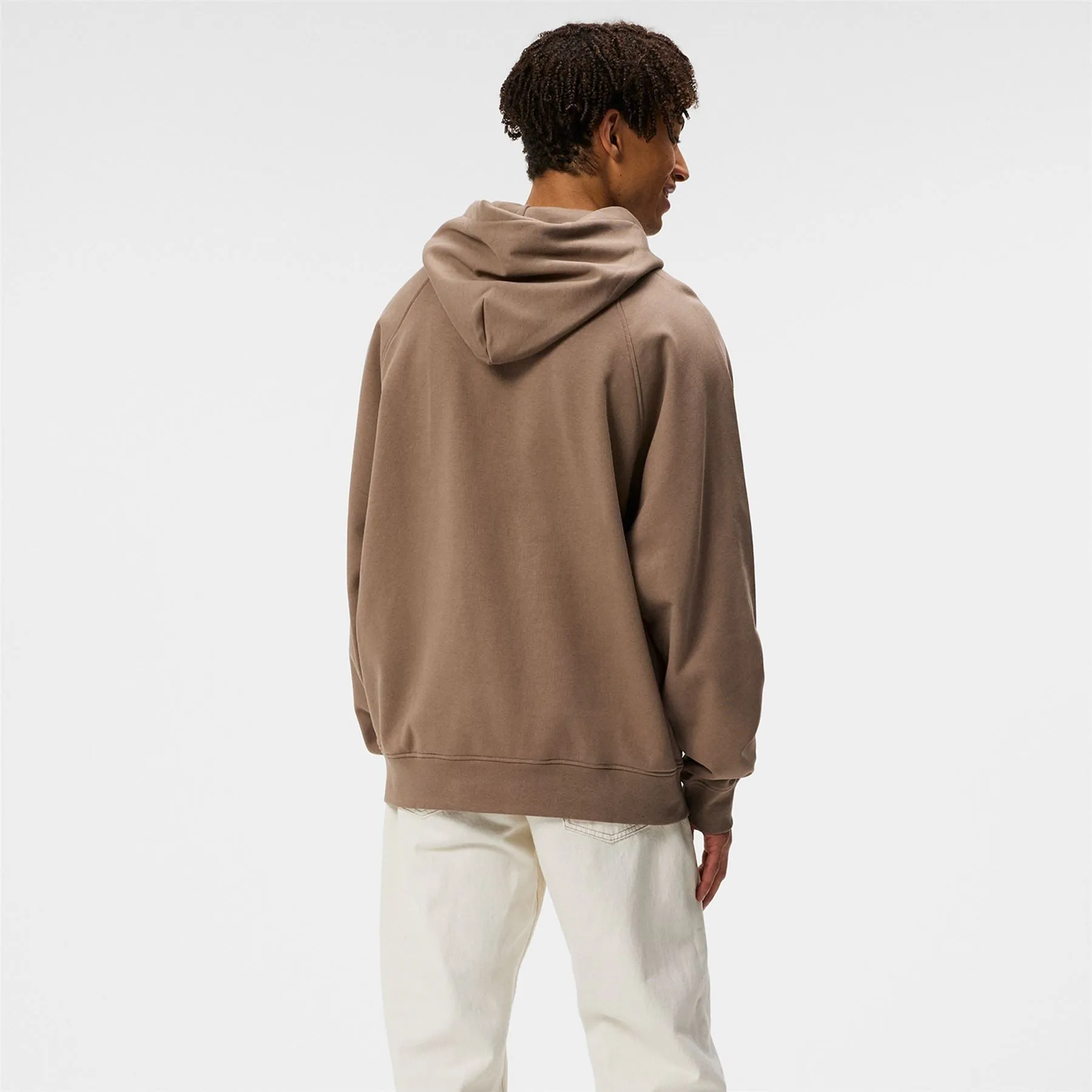 Callan Relaxed Fit Cotton Jersey Bridge Hoodie Walnut Brown - SS24