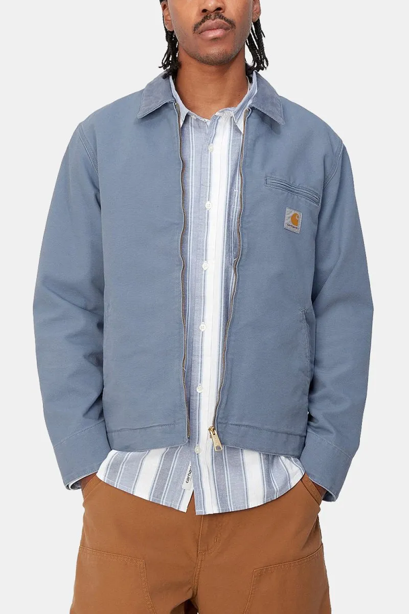 Carhartt WIP Detroit Organic Canvas Jacket (Bay Blue/Aged Canvas)