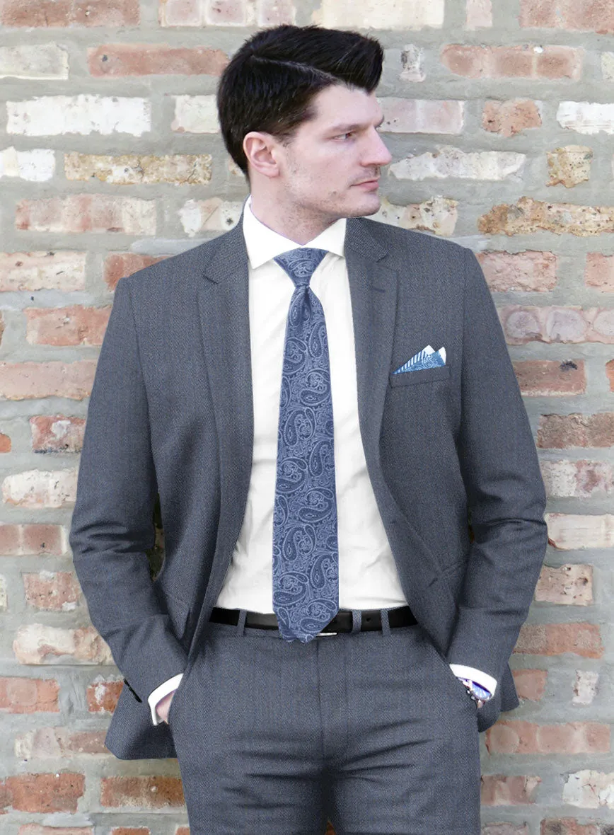 Cavalry Twill Blue Wool Suit