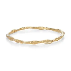 Craggy Bangle 9ct Gold