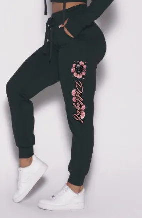 Dark Pink Skull Jogger