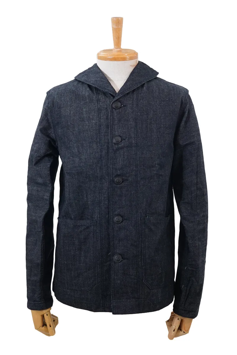 Denim Shawl Collar Jacket