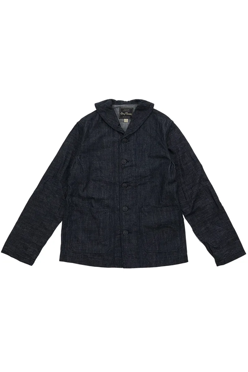 Denim Shawl Collar Jacket