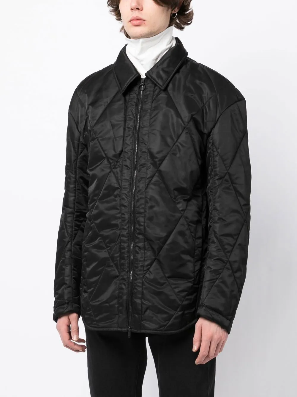 Diamond-Quilted Jacket