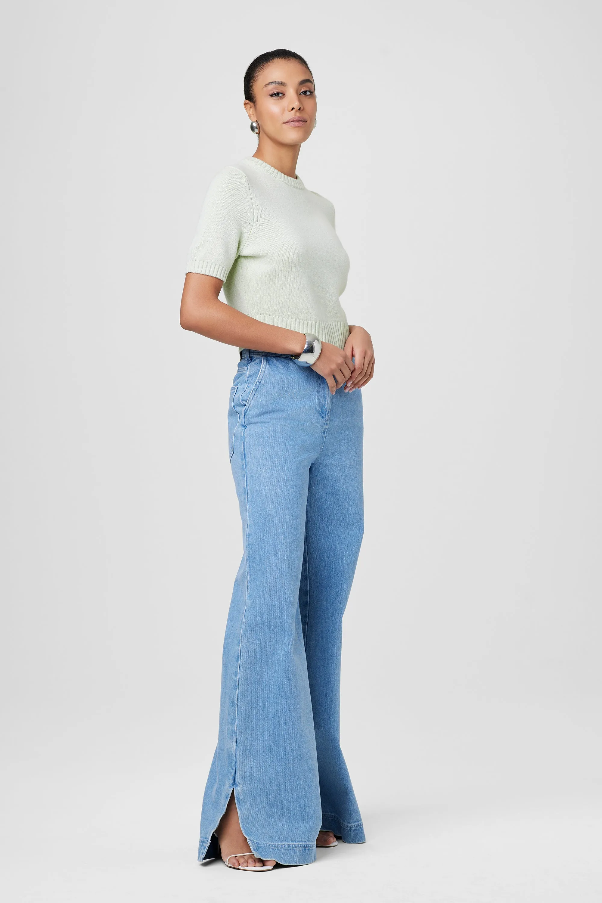 Eileen Wide Leg Denim Pants