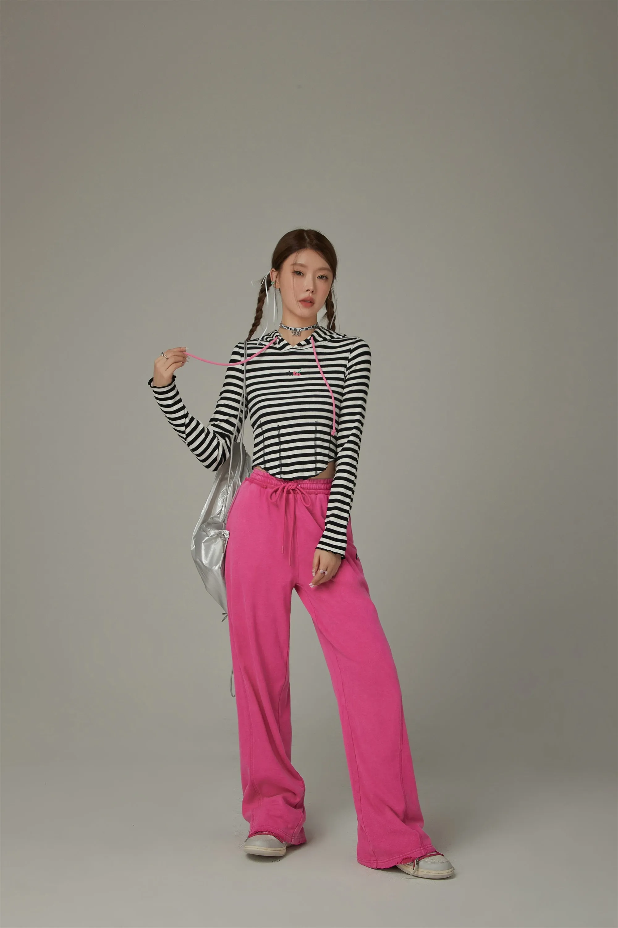 Elastic Waist Casual Pants