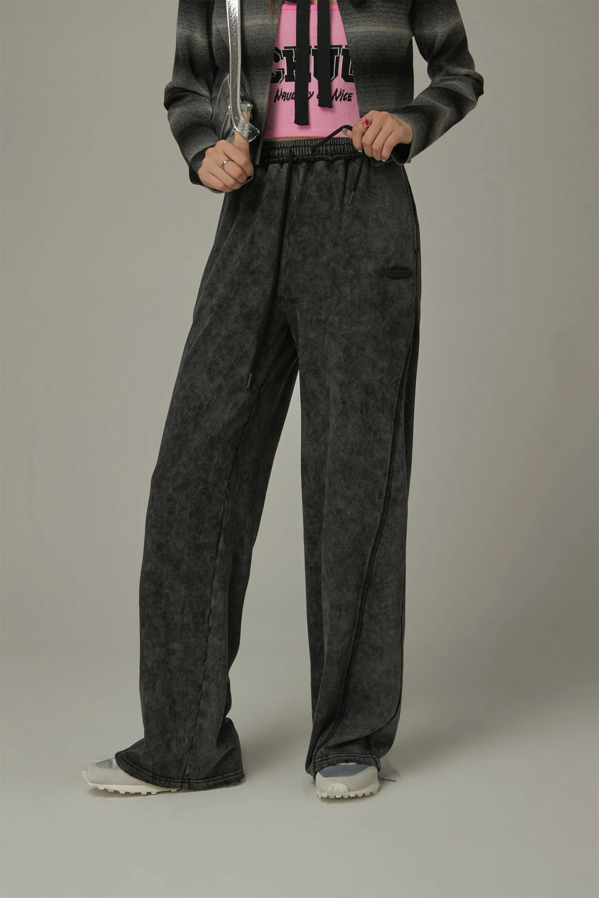 Elastic Waist Casual Pants