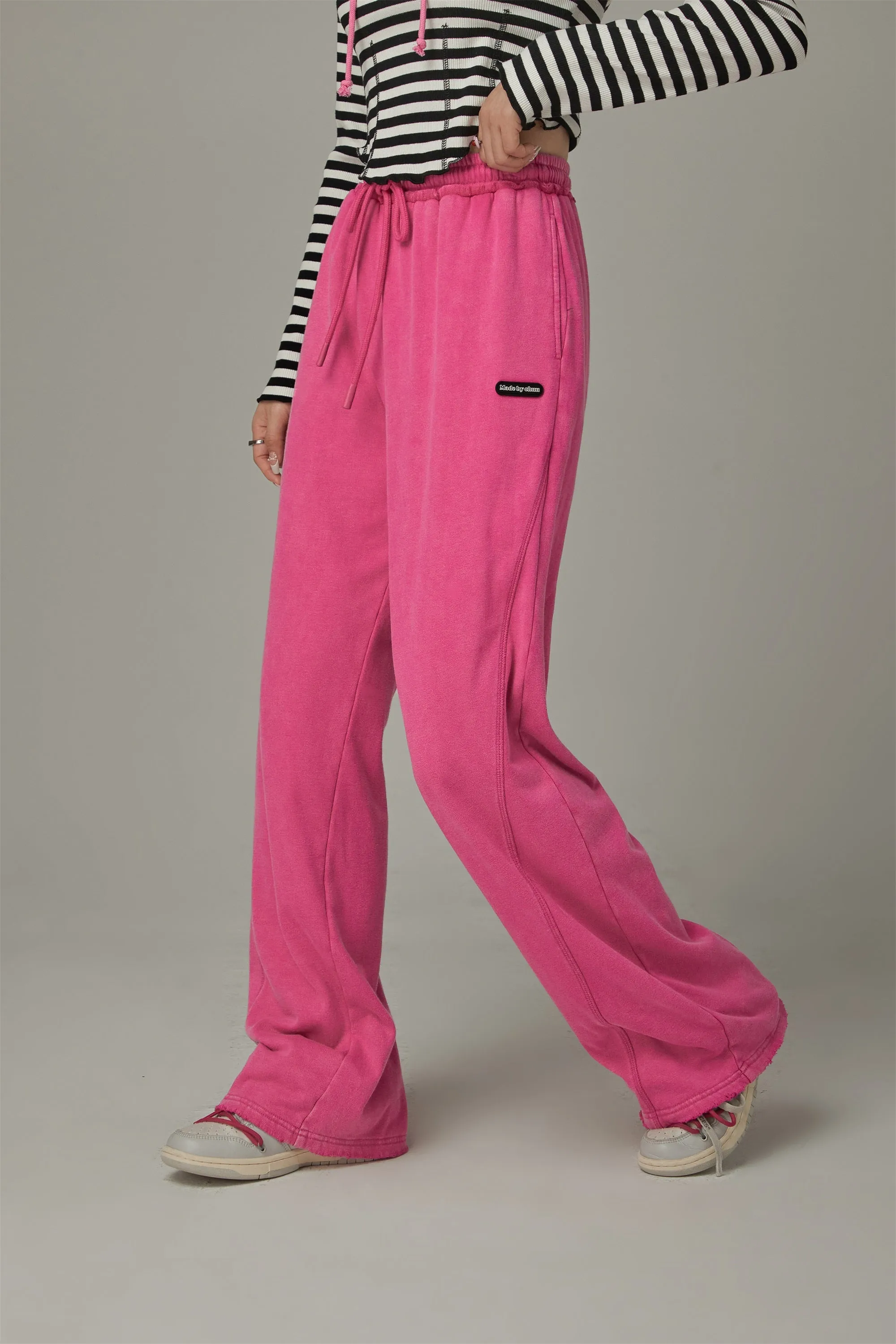 Elastic Waist Casual Pants