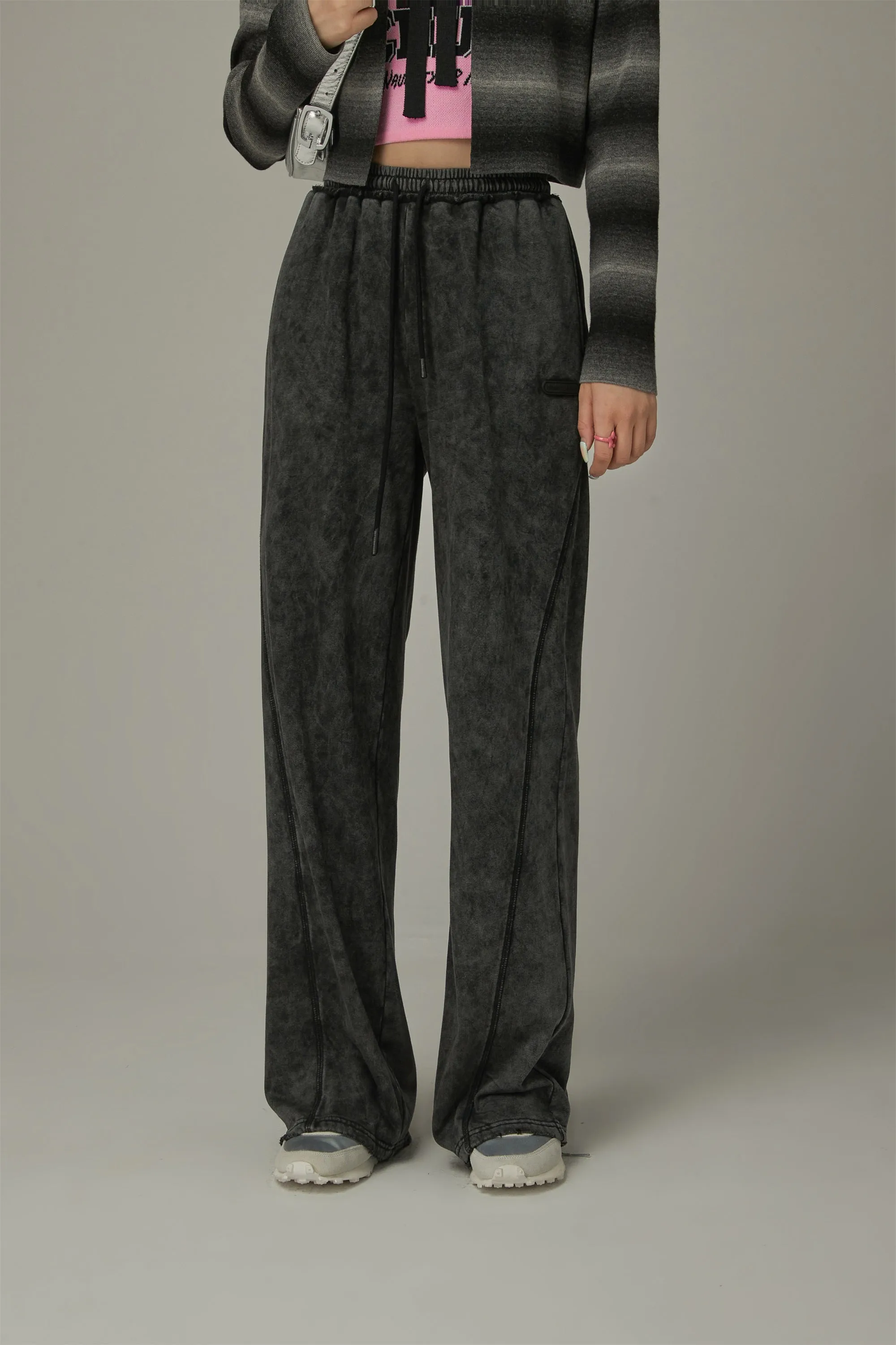 Elastic Waist Casual Pants