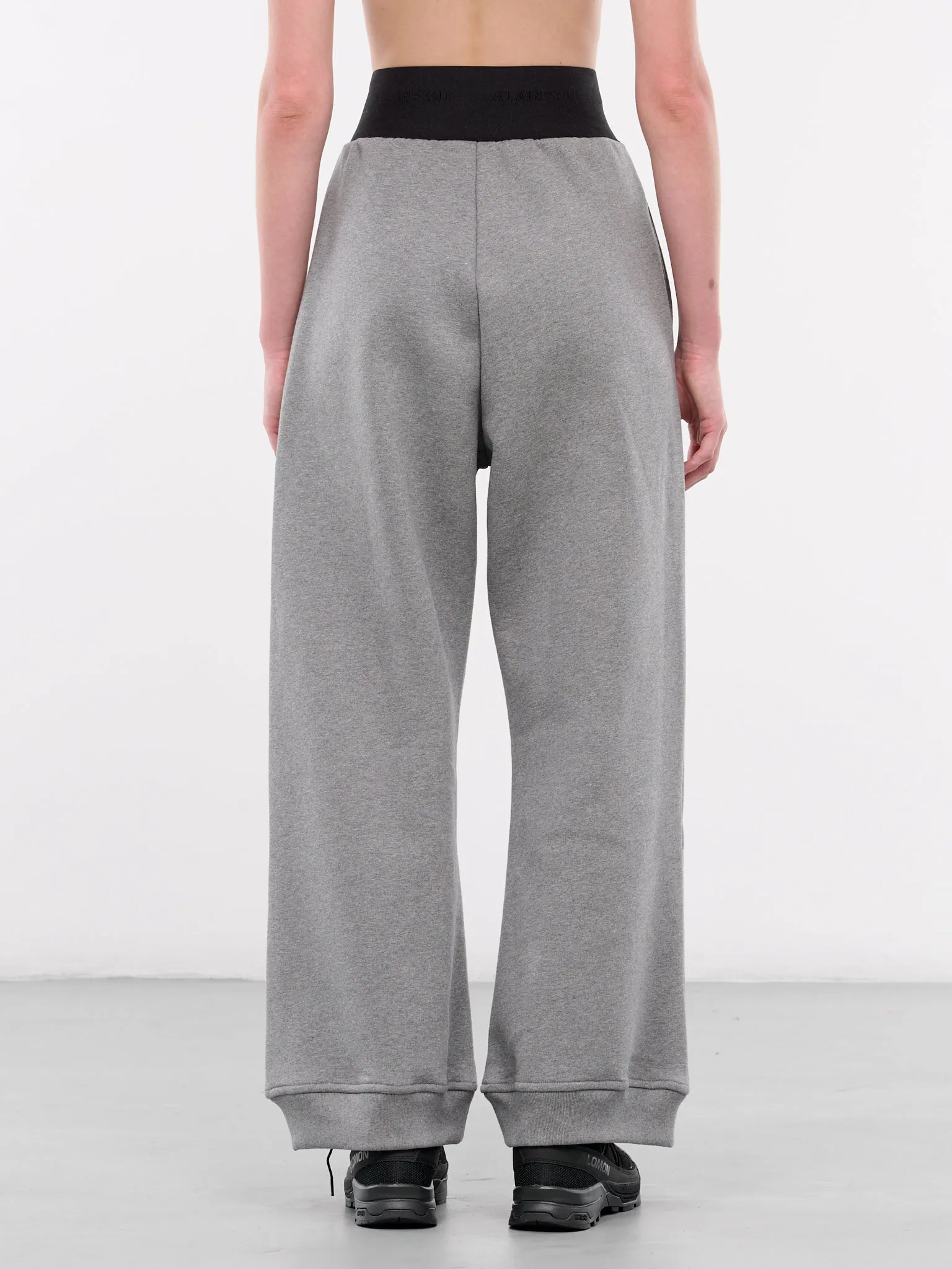 Elastic Waistband Sweatpants (S2WJEPA01-GREY-MELANGE)