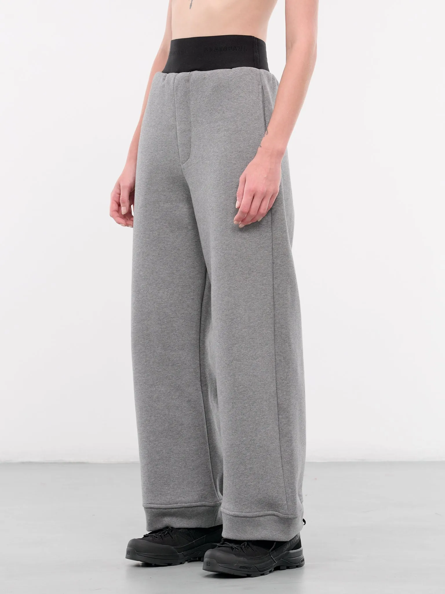 Elastic Waistband Sweatpants (S2WJEPA01-GREY-MELANGE)