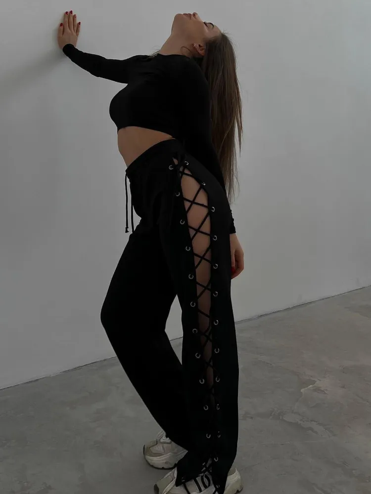 Fashionkova Nadira Cut Out Pants