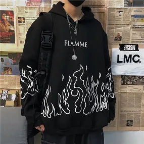 Fire Flame Y2k Premium Hoodie