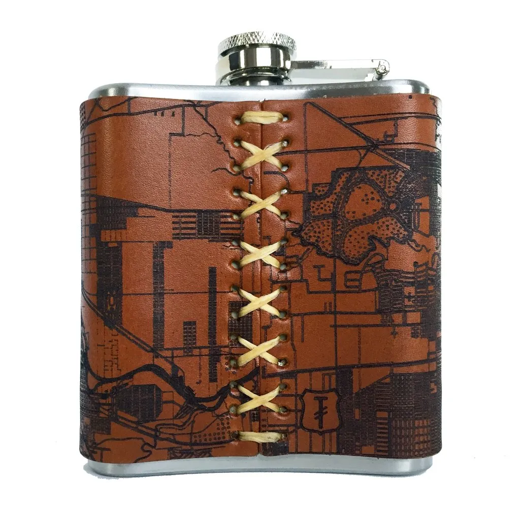 Flask | Houston Map | Tactile Craftworks