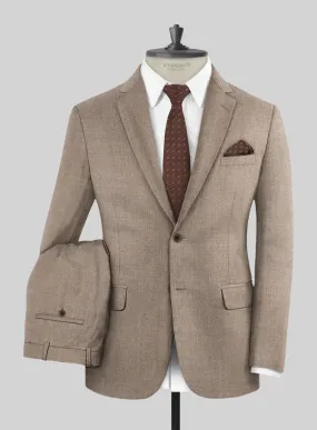 Hardy Minnis Light Brown Twill Wool Suit