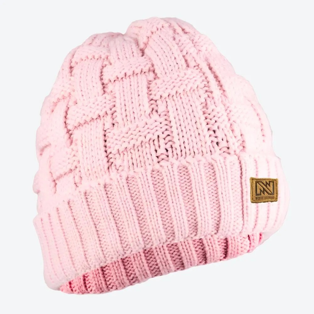 Heated Cable Knit Beanie