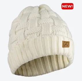 Heated Cable Knit Beanie